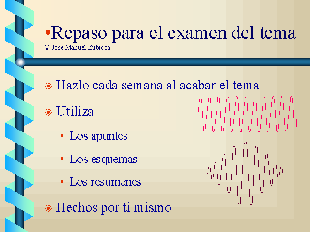 El repaso semanal