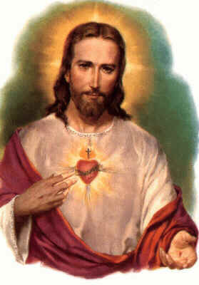 Jesucristo con rostro afable nos muestra su Sagrado Corazón, porque nos quiere 